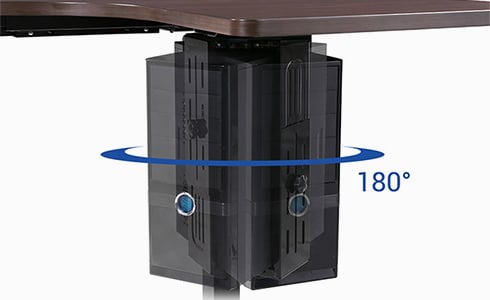 1pc 360 drehbarer Becherhalter Tischkante Montage Stanzfreie